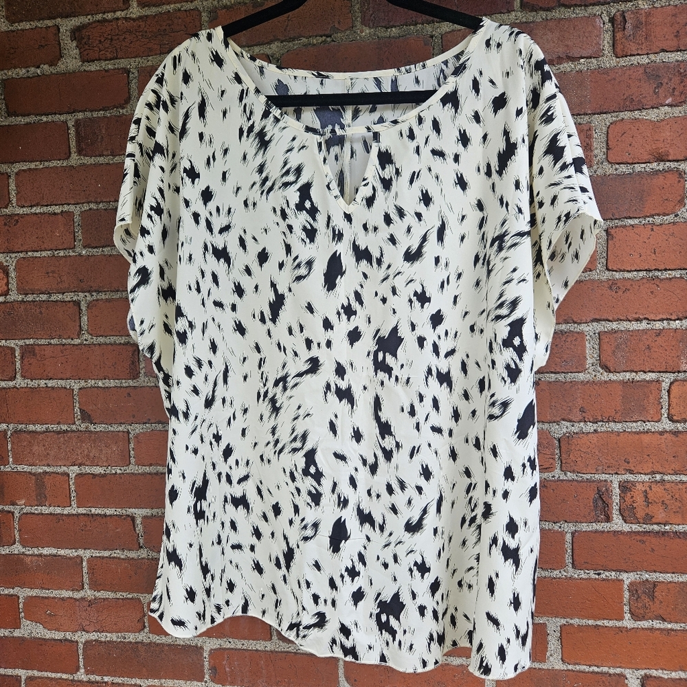 EUC Shein Curve Leopard Print Blouse - Size 3XL